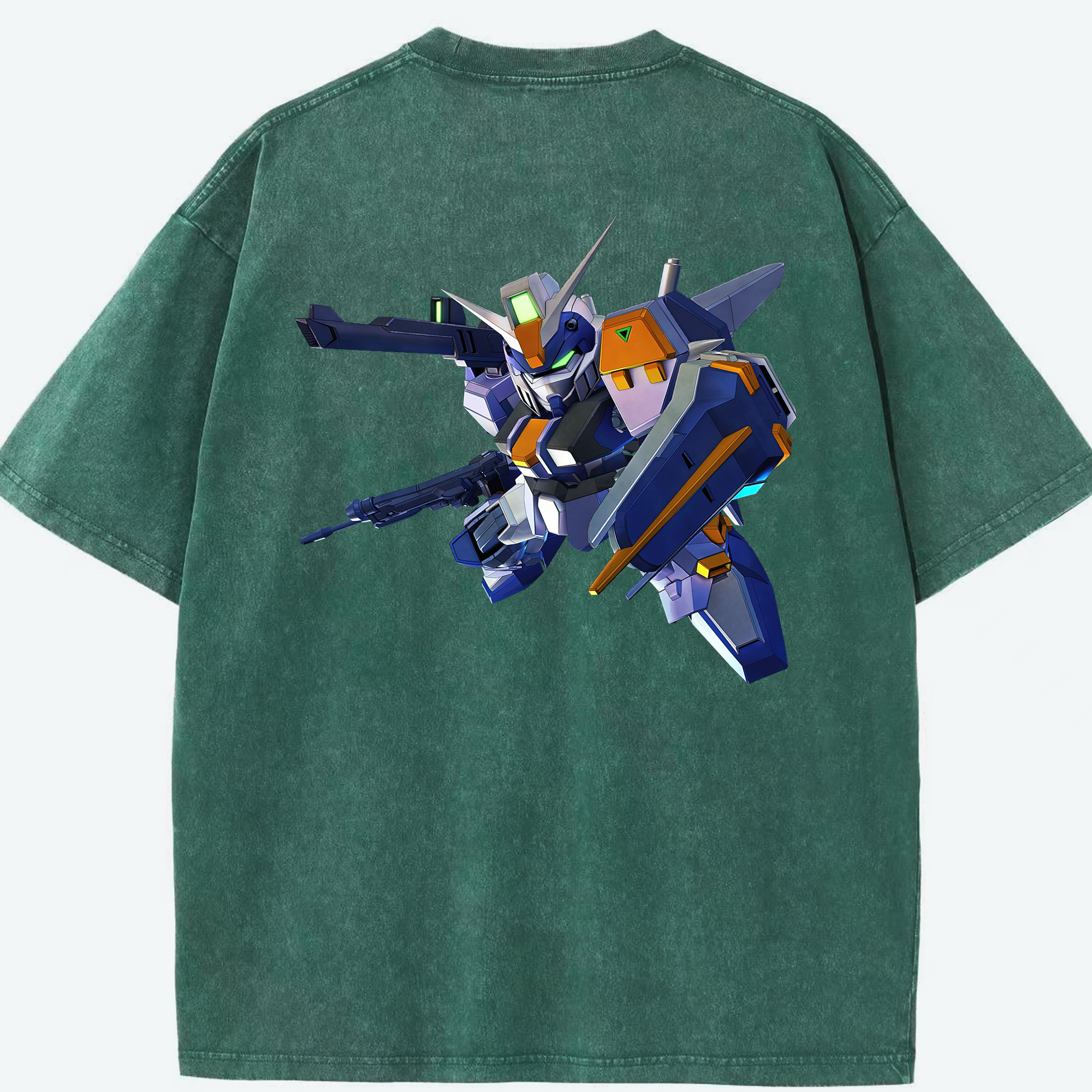 （画像用） 機動戦士ガンダム Mobile Suit Gundam 綿100% ヴィンテージ風 半袖Tシャツ（背面プリント）